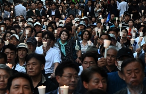 채상병 1주기 군 사망사건 피해자 추모 촛불 문화제