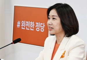 허은아 개혁신당 대표 취임 100일 기자회견