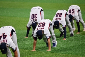 프리미어12 야구 대표팀 첫 훈련